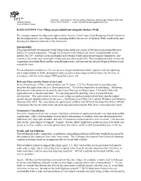 We Strongly Support the Objections Expressed by Devizes Town