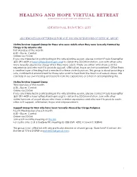 Additional Resource List