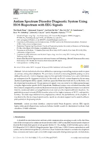 Autism Spectrum Disorder Diagnostic System Using HOS Bispectrum with EEG Signals