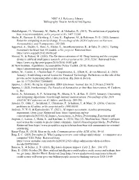 Bibliography: Bias in Artificial Intelligence
