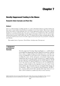 Chapter 7: Novelty-Suppressed Feeding in the Mouse