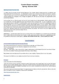 Cumbria Narpo Newsletter Spring / Summer 2020 Local Matters