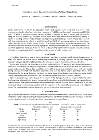 Forward and Inverse Dynamics Reconstruction of a Staged Rugby Tackle