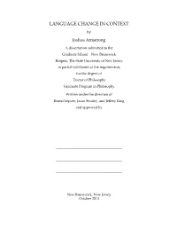 Armstrong-Language Change in Context 2
