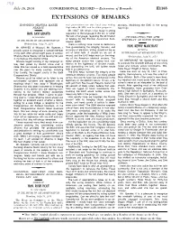 Extensions of Remarks E1165 EXTENSIONS of REMARKS