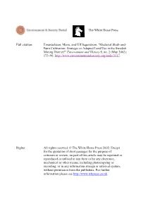 Medieval Slash-And- Burn Cultivation: Strategic Or Adapted Land Use in the Swedish Mining District?" Environment and History 8, No
