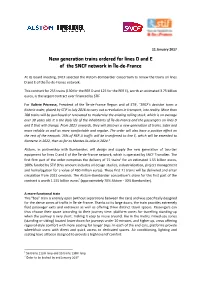 New Generation Trains Ordered for Lines D and E of the SNCF Network in Île-De-France