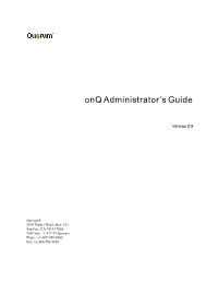Onq Administrator's Guide
