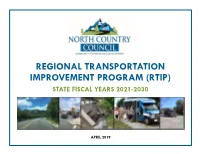 Regional Transportation Improvement Program (Rtip)