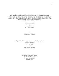 The Intersection of Academics and Culture