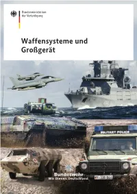 Waffensysteme Und Großgerät Waffensysteme Und Großgerät INHALT