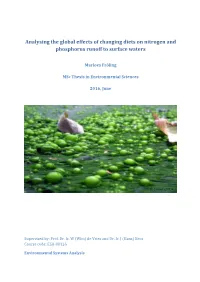 Analysing the Global Effects of Changing Diets on Nitrogen and Phosphorus Runoff to Surface Waters