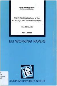 EUI WORKING PAPERS University Access European Open Author(S)