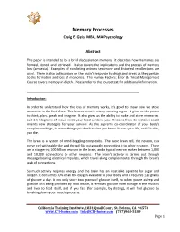 Memory Processes, Distortion, & Loss