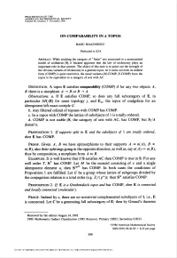 ON COMPARABILITY in a TOPOS Then E Has COMP