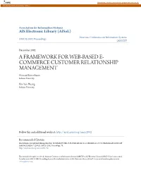 A Framework for Web-Based E-Commerce Customer Relationship Management" (2002)