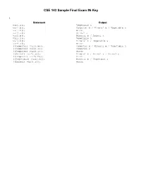 CSE 143 Section