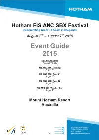 Event Guide 2015