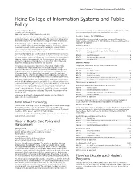 Heinz College of Information Systems and Public Policy 1