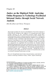 Justice on the Digitized Field: Analyzing Online Responses To