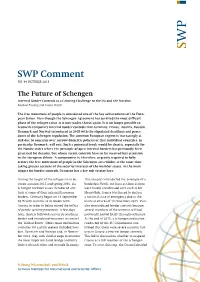 The Future of Schengen. Internal Border Controls As a Growing