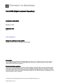 Uva-DARE (Digital Academic Repository)