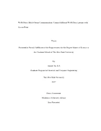 1 Wi-Fi Direct Multi-Group Communication