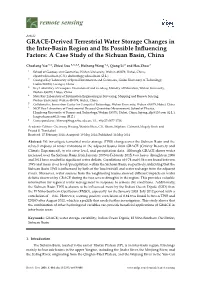 GRACE-Derived Terrestrial Water Storage Changes in the Inter-Basin Region and Its Possible Inﬂuencing Factors: a Case Study of the Sichuan Basin, China
