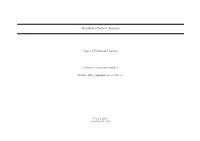 Manifesto Project Dataset List of Political Parties