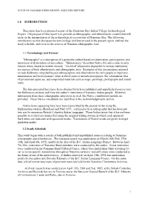 Notes on Manaimo Ethnography and Eumohistory