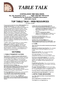 Top Table Talk