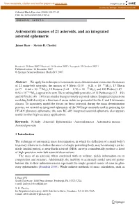 Astrometric Masses of 21 Asteroids, and an Integrated Asteroid Ephemeris