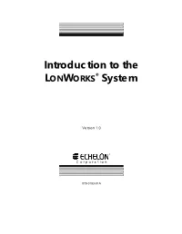 Introduction to LONWORKS System