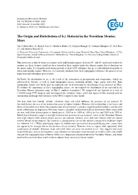 The Origin and Distribution of Icy Material in the Nereidum Montes; Mars