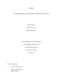 Thesis an Investigation of Imagination in Public