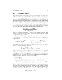 4.8 Dependent Types 97