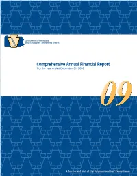 CAFR) on the SERS Fund for Calendar Year 2009
