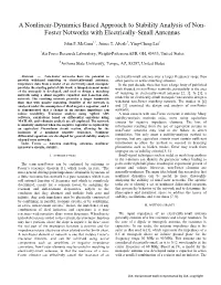 Foster Networks with Electrically-Small Antennas
