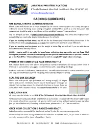 Packing Guidelines
