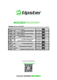 Wochenprogramm