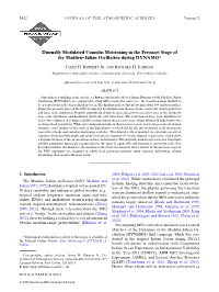 Diurnally Modulated Cumulus Moistening in the Preonset Stage of the Madden–Julian Oscillation During DYNAMO*