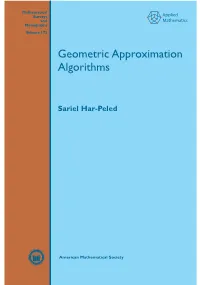 Geometric Approximation Algorithms