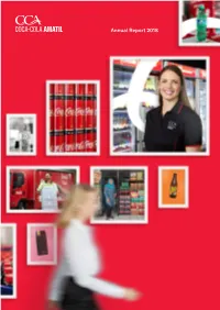 Annual Report 2018 ABN 26 004 139 397 Contents Page at Coca-Cola Amatil, Our Products And