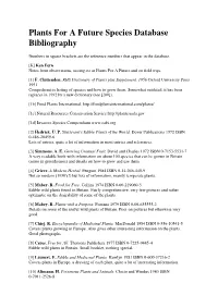 Plants for a Future Species Database Bibliography