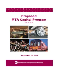 Proposed MTA Capital Program 2010-2014
