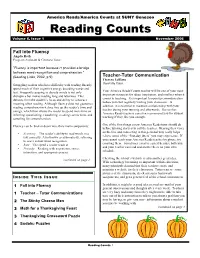Reading Counts Volume 6, Issue 1 November 2006