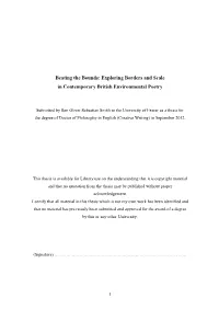 Beating the Bounds: Exploring Borders and Scale in Contemporary British Environmental Poetry