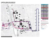 Campus Area Bus Service 2021 – 2022 Service Hours and Frequencies