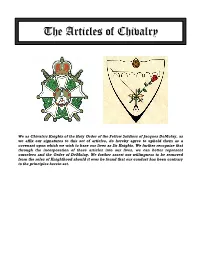 Articles of Chivalry