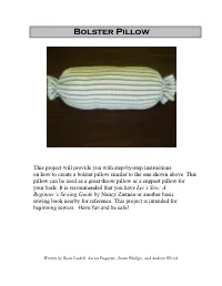 Bolster Pillow